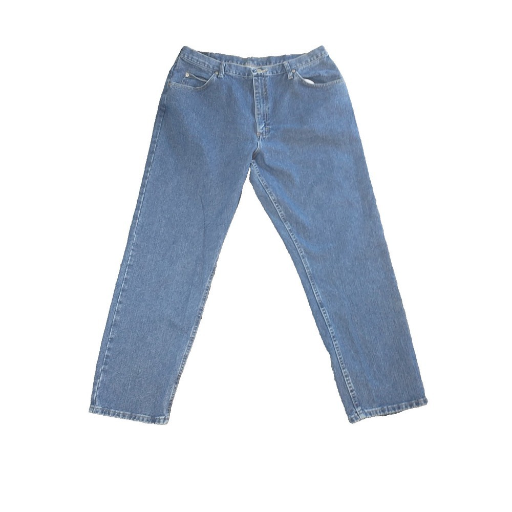 Wrangler Hero Authentic Mens Blue Straight Leg Jeans 38x31 Medium Wash 97T01VR